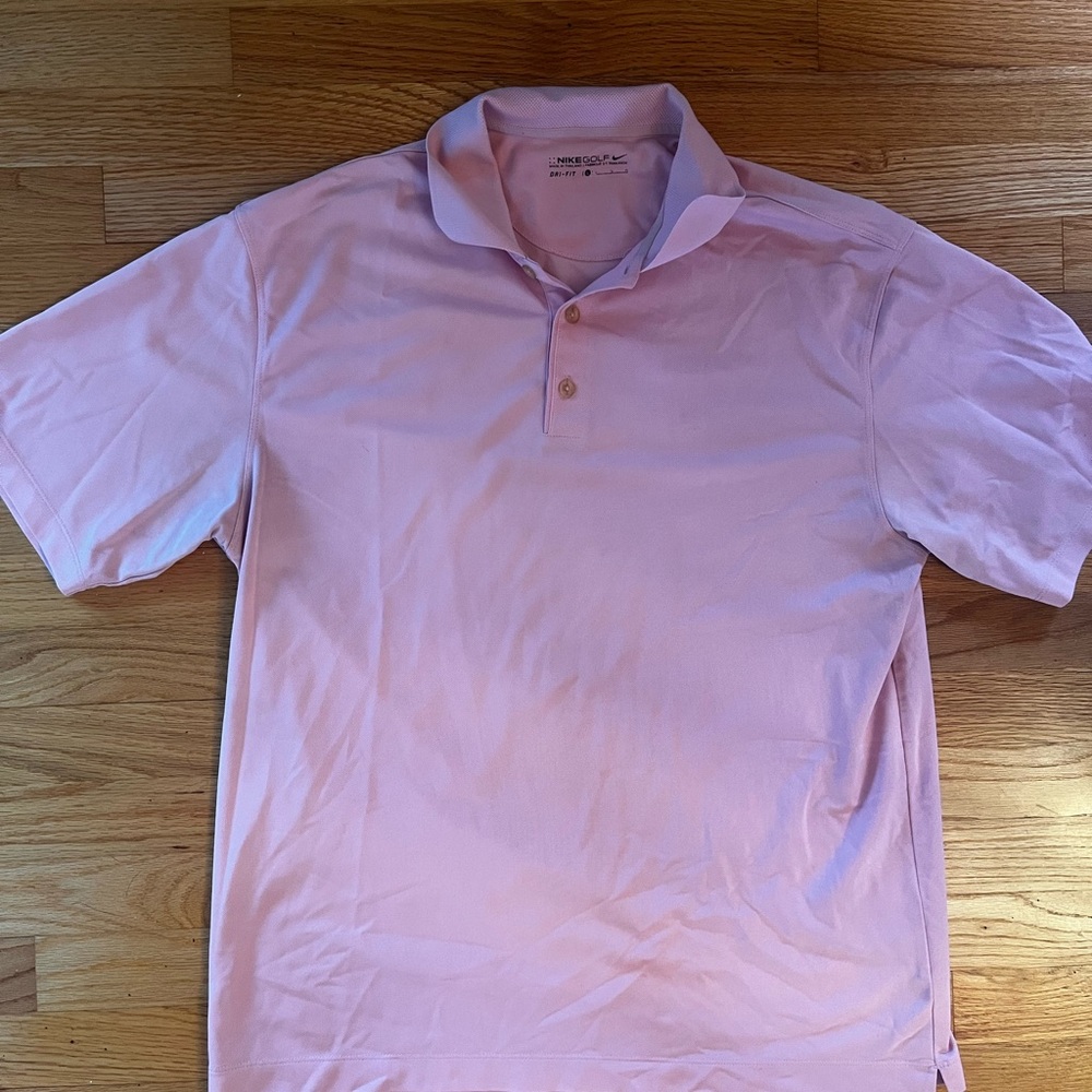Men's Nike Golf Pink Polo Shirt